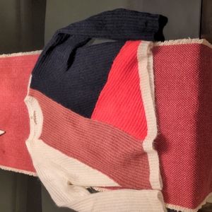 Sezane color block sweater